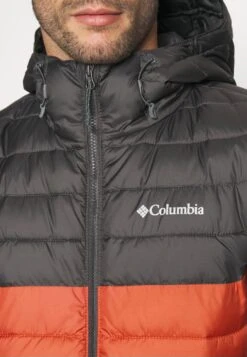 Columbia Powder Lite™ Hooded Jacket - Winter Jacket - Warp Red/Shark -Stock X 1e3b9ad1439d4940b389ef0b5dfc62a6