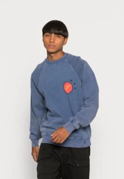 GRIMEY Unisex Glorified Washed Crewneck - Sweatshirt - Blue