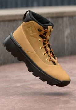 JORDAN CITY BOOT - Lace-up Ankle Boots - Flax/black