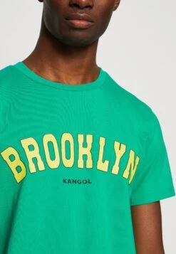 Kangol Round Neck Brooklyn Tee Unisex - Print T-Shirt - Green -Stock X 20c7ac369f624ca8b81584578137d9a9