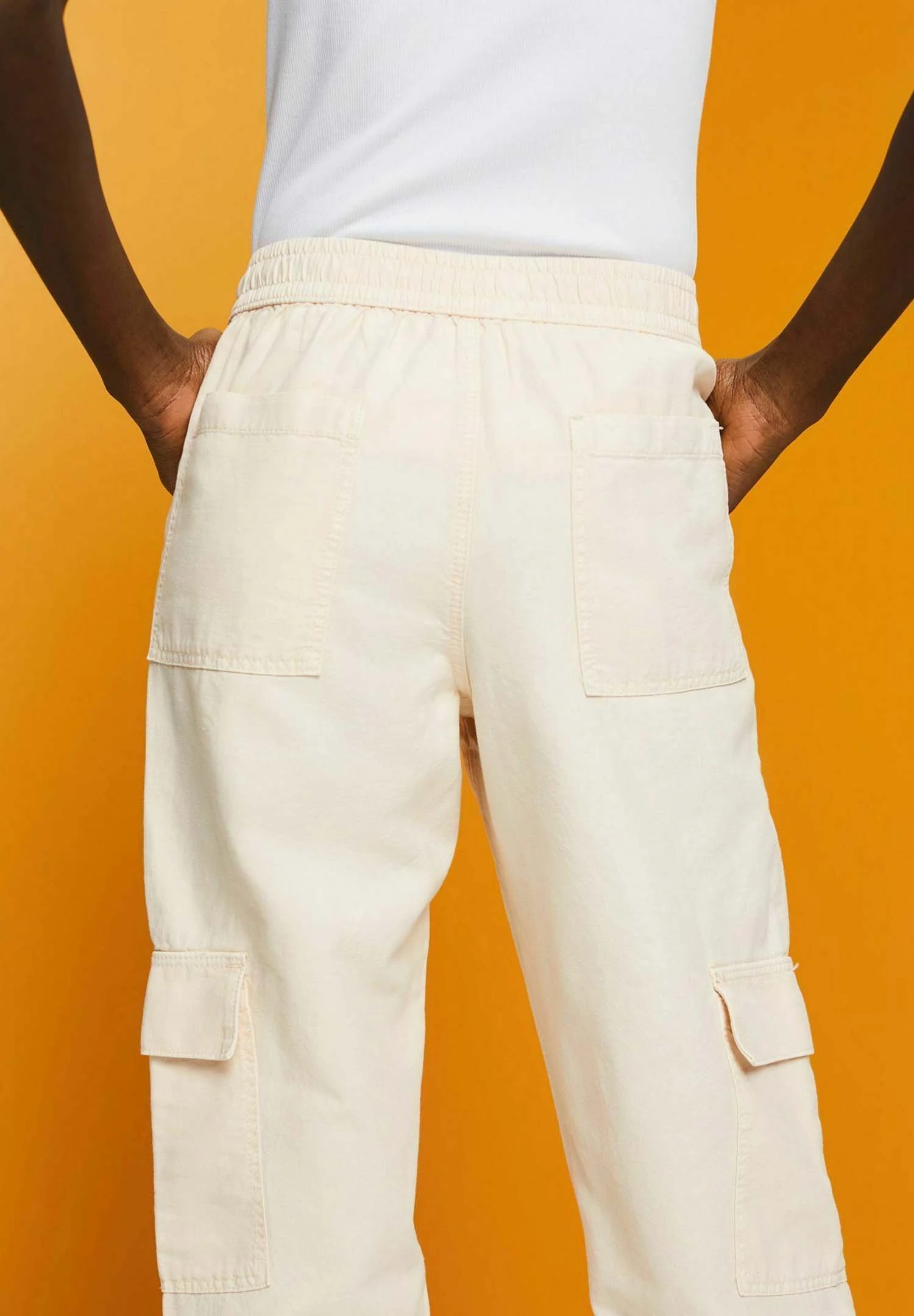 ESPRIT Cargo Trousers - Pastel Pink 10 ESPRIT Cargo Trousers - Pastel Pink - Image 8