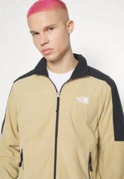 The North Face Fleece Jacket - Khaki Stone/Black -Stock X 22d9c051e8cb4aee8d9550c473ed8321