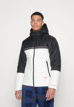 Nike Sportswear Repeat - Winter Jacket - Sail/Black/Light Crimson -Stock X 2405fdcbf1aa454986daac63e49e5e08