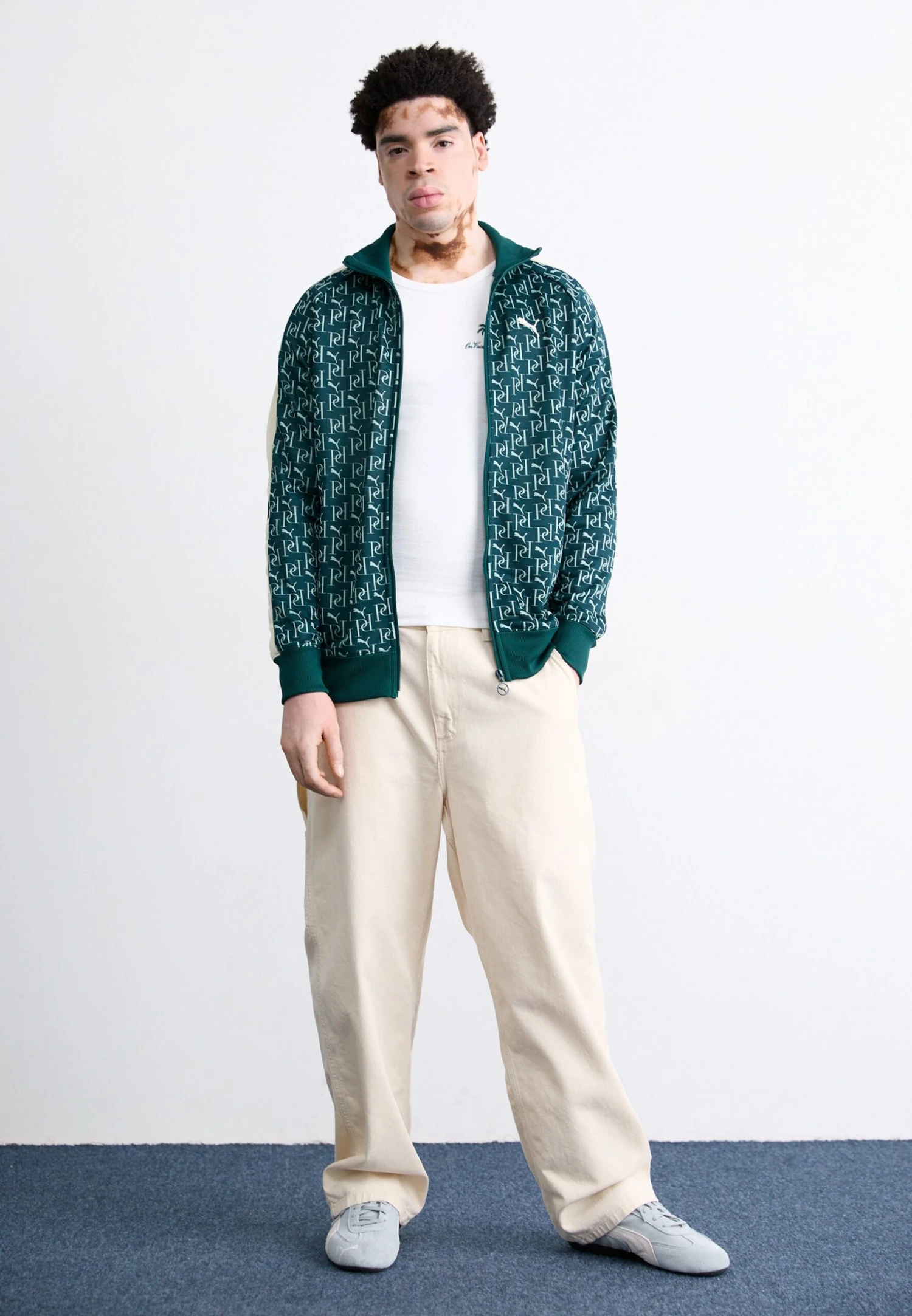 Puma T7 TRACK JACKET - Zip-up Sweatshirt - Green Terrain 4 Puma T7 TRACK JACKET - Zip-up Sweatshirt - Green Terrain - Image 2