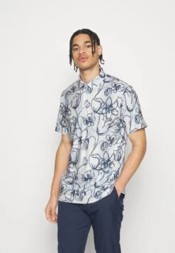 PUMA Golf Cloudspun Stems- Polo Shirt - Bright White/Evening Sky