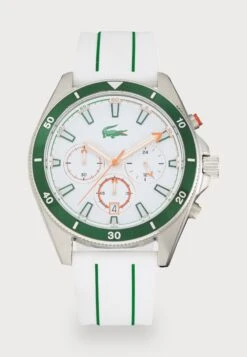 Lacoste MAINSAIL - Chronograph Watch - White/green