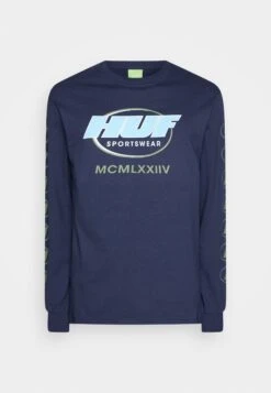 HUF Warm Up Tee - Long Sleeved Top - Navy -Stock X 25b90bea361e45088fed57c3b56316c5