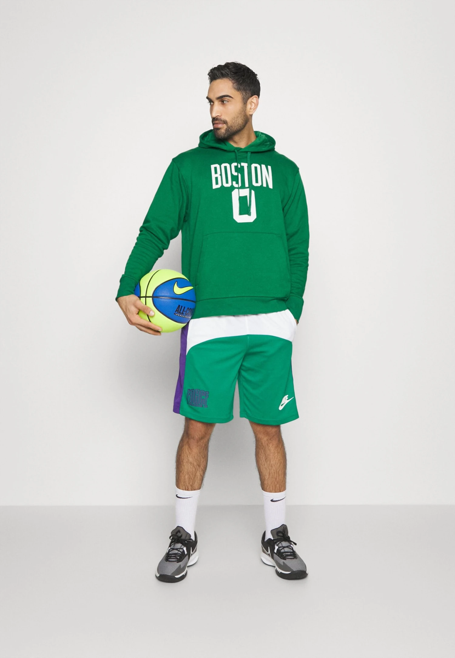Nike Performance Nba Boston Celtics Jayson Tatum Name And Number Hoodie - Club Wear - Clover 4 Nike Performance Nba Boston Celtics Jayson Tatum Name And Number Hoodie - Club Wear - Clover - Image 2