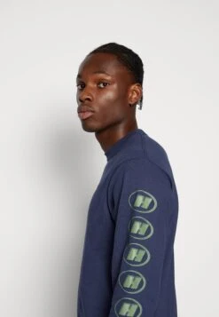 HUF Warm Up Tee - Long Sleeved Top - Navy -Stock X 269efd830eea4c1e8ec8a360dd173a67