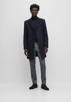 Boss H-Hyde-234 - Classic Coat - Dark Blue Four