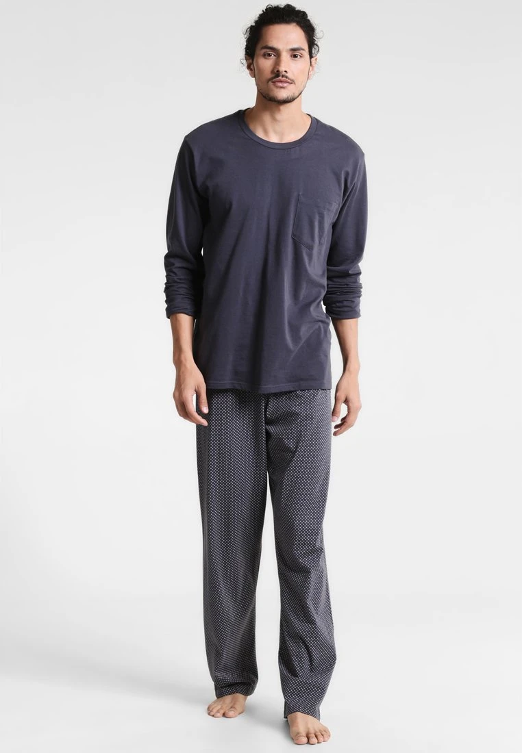 Schiesser Anzug Lang Set - Pyjama Set - Anthrazit 4 Schiesser Anzug Lang Set - Pyjama Set - Anthrazit - Image 2