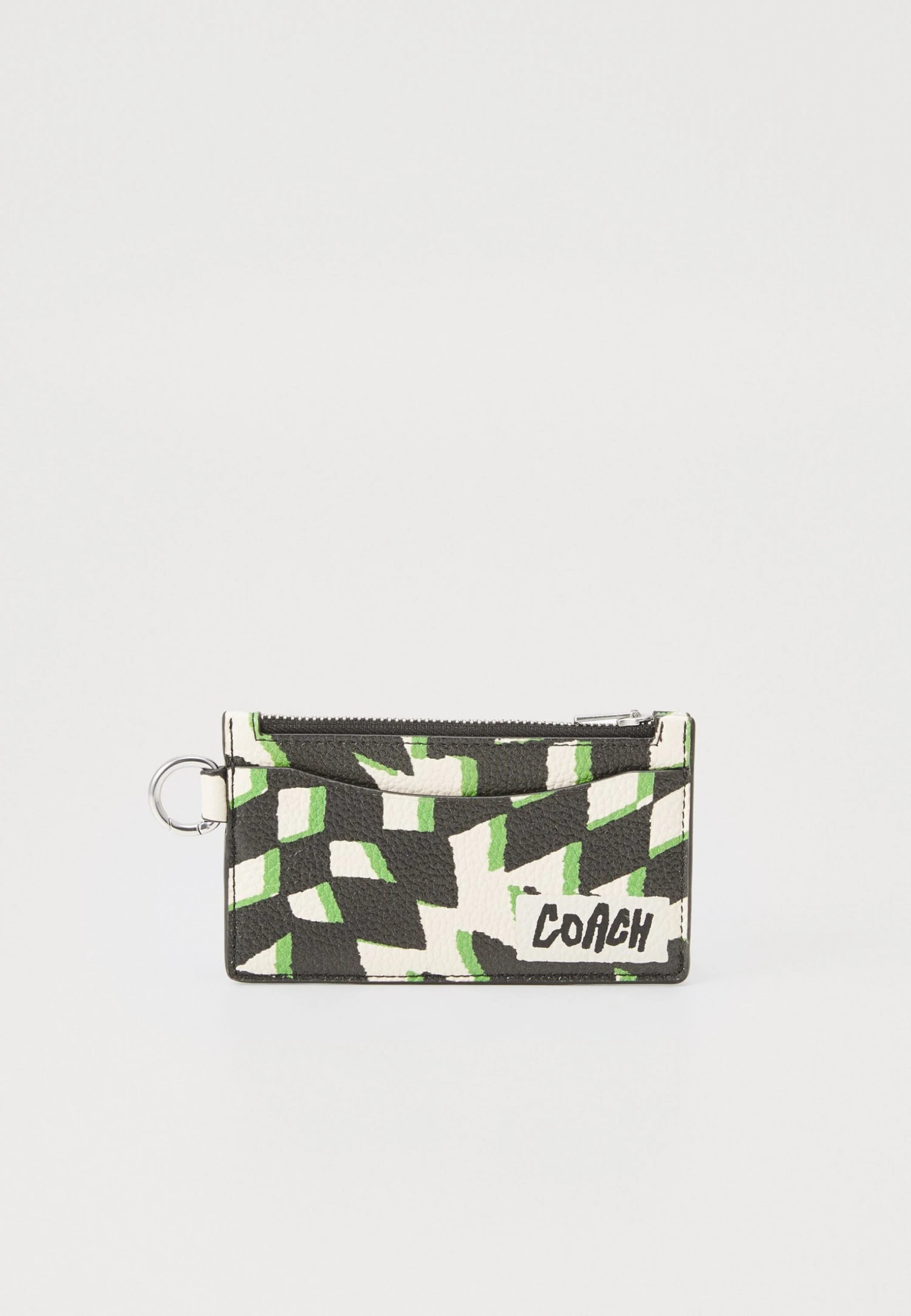 Coach ZIP CARD CASE WITH GEO CHECK PRINT - Wallet - Black Multi 3 Coach ZIP CARD CASE WITH GEO CHECK PRINT - Wallet - Black Multi