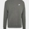 Nike Sportswear Club Crw Bb - Sweatshirt - Charcoal Heather/White -Stock X 2a46a6414f024d6da9298791418d6137