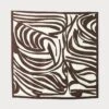 Marimekko LAUHTUA JOKURAITA UNISEX - Foulard - Dark Brown/off White