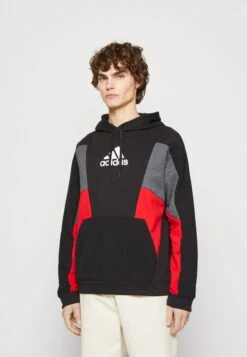 Adidas Sportswear Sweatshirt - Black/Dark Grey Heather