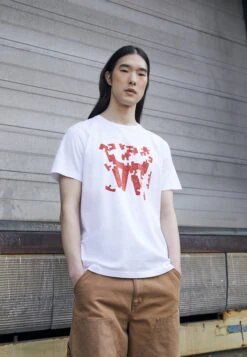 Wood Wood Ace Puzzle- Print T-Shirt - White