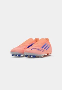 ADIDAS PERFORMANCE F50 LEAGUE LACELESS FIRM GROUND FOOTBALL BOOTS - Firm-ground Football Boots - Beam Orange/lucid Blue/footwear White -Stock X 2d17ad8b3cd54acb87d3604a647c26e9