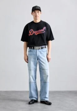 DSQUARED2 KISS PLAQUE BELT - Belt - Black -Stock X 2de7881ecc6c43379cc3accdf6da0287