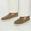 Dune London BUFTONN TOPSTITCH - Slip-ons - Khaki -Stock X 2e6980bb02de4c95969028dbb30d5780