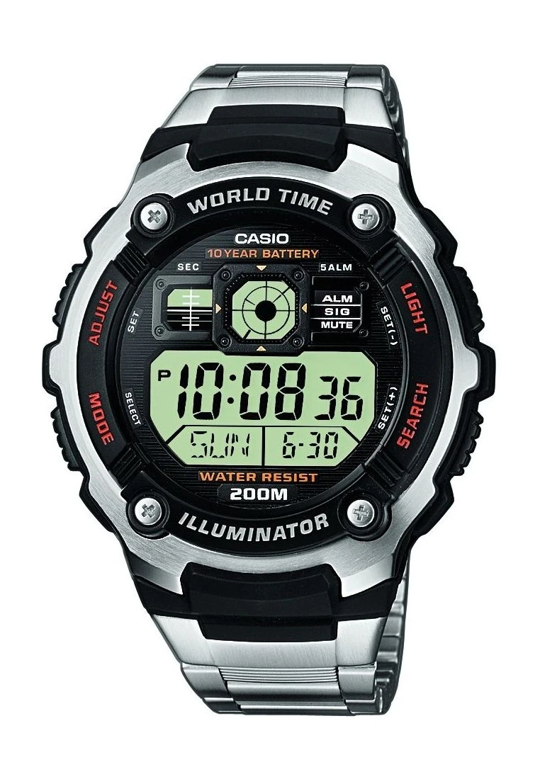 Casio Digital Watch - Zilverkleurig, Zwart 3 Casio Digital Watch - Zilverkleurig, Zwart
