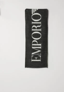 Emporio Armani SCARF - Scarf - Black/white -Stock X 323ca3a3ffaa4a2087890227623f4394