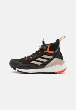 Adidas TERREX Terrex Free Hiker 2 Gore-Tex Shoes - Hiking Shoes - Core Black/Wonder Beige/Semi Impact Orange