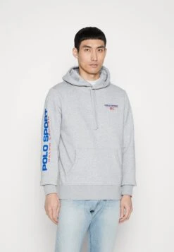 Polo Sport Fleece Hoodie - Hoodie - Andover Heather/Red