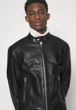 Tiger Of Sweden Hitt - Leather Jacket - Black -Stock X 35b362071df94201ba5c61d9a794b78d