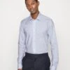 Michael Kors Oxford Stripe Washed Slim - Formal Shirt - Light Blue