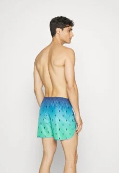 Neil Barrett Slim Gradient Microbolt Swim- Swimming Shorts - Blue -Stock X 36653bcd8e7246f0aec30f6558bcad94