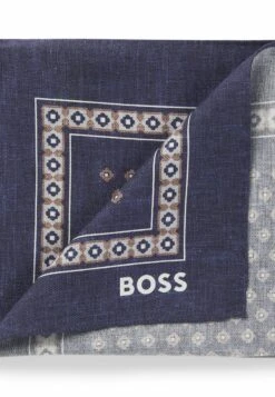 Boss Pocket Square - Dark Blue Four -Stock X 3678d0405a24468baa8de0fe9729fe36