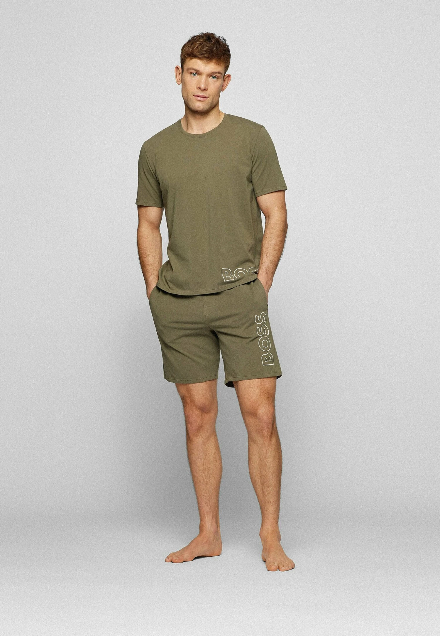 Boss Identity Rn - Pyjama Top - Open Green 4 Boss Identity Rn - Pyjama Top - Open Green - Image 2