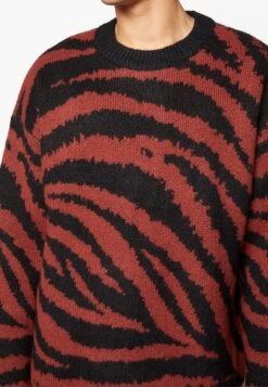 WEEKDAY Unisex Teo Graphic Sweater - Jumper - Wine Red/Black -Stock X 3775f08bcfb648d2b908e9b9fb2805d3