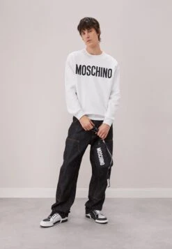 MOSCHINO Sweatshirt - White -Stock X 37b86555ce7c4d6ab1f2ec6b08e9f451