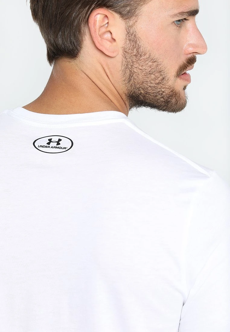 Under Armour Sportstyle - Basic T-Shirt - White/Black 8 Under Armour Sportstyle - Basic T-Shirt - White/Black - Image 6