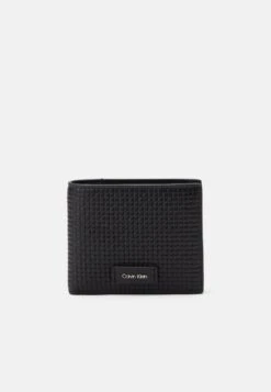 Calvin Klein EMBOSSED BILLFOLD COIN - Wallet - Black