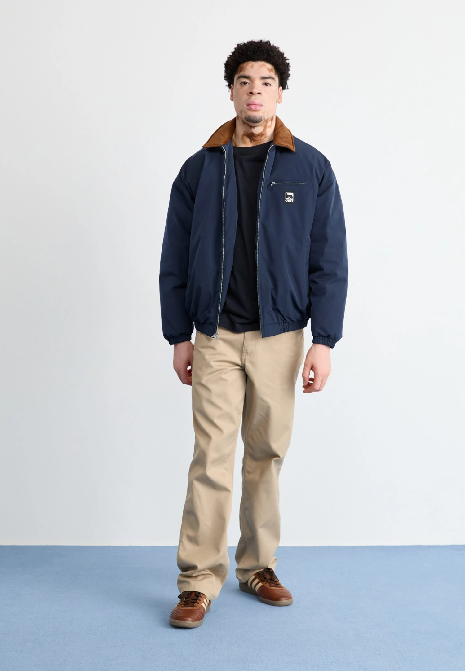 Obey Clothing ELYSIAN JACKET - Light Jacket - Dark Navy 4 Obey Clothing ELYSIAN JACKET - Light Jacket - Dark Navy - Image 2