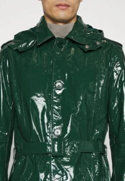Zach - Classic Coat - Moss Green Patent -Stock X 3ae754ef03e44fe6820367c272010d85