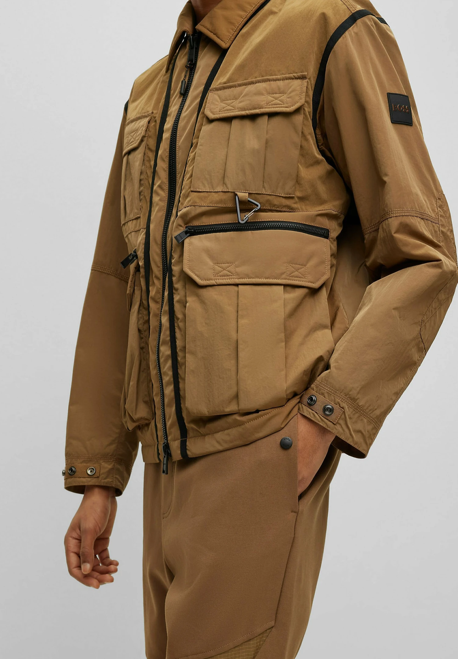 Boss Otniel L - Light Jacket - Open Beige 6 Boss Otniel L - Light Jacket - Open Beige - Image 4