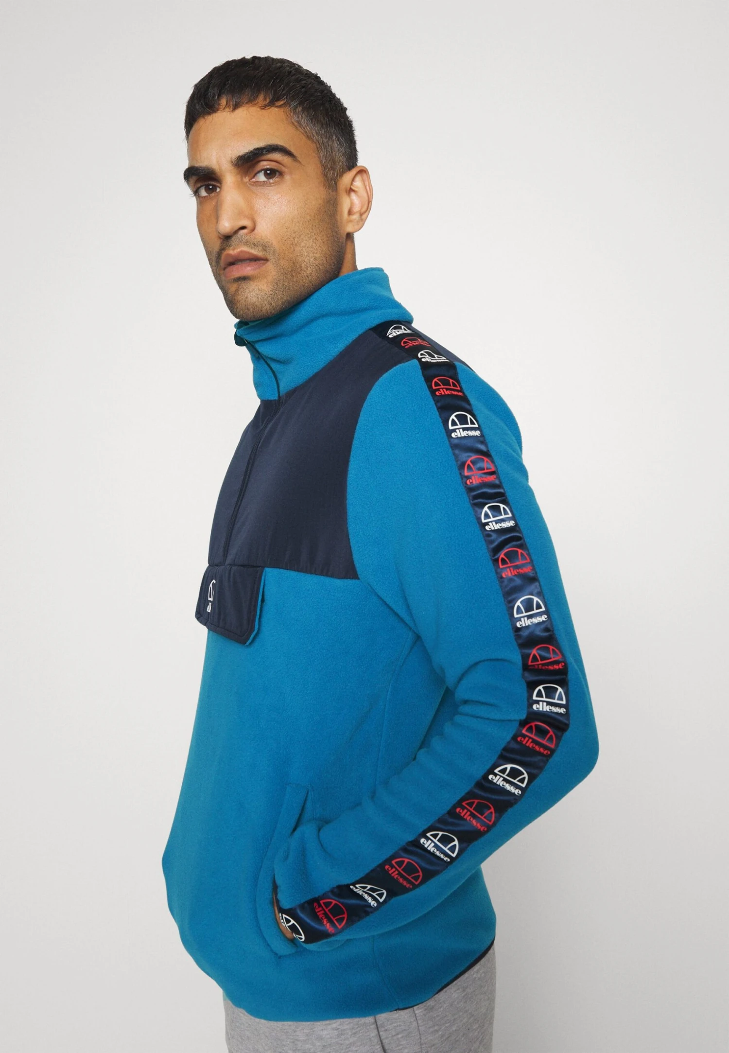 Ellesse Vincenzi - Fleece Jumper - Blue 6 Ellesse Vincenzi - Fleece Jumper - Blue - Image 4