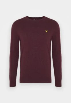 Lyle & Scott Crew Neck Jumper - Jumper - Burgundy -Stock X 3c44e122b9c04b7dad5716ef269dd6f8