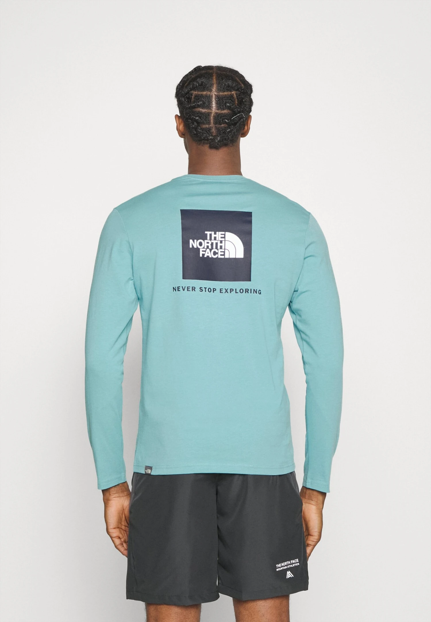 The North Face Box Tee - Long Sleeved Top - Reef Waters-Summit Navy 5 The North Face Box Tee - Long Sleeved Top - Reef Waters-Summit Navy - Image 3
