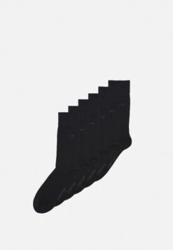 Men Casual Flat Carter 6 Pack - Socks - Black