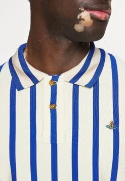 Vivienne Westwood Classic Stripe Collar - Polo Shirt - Blue/Ecru -Stock X 3cf4fbe1cf5642dd9175230973c6a62a