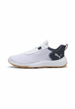 PUMA Golf FUSION CRUSH - Golf Shoes (without Spikes) - White Deep Navy Gum