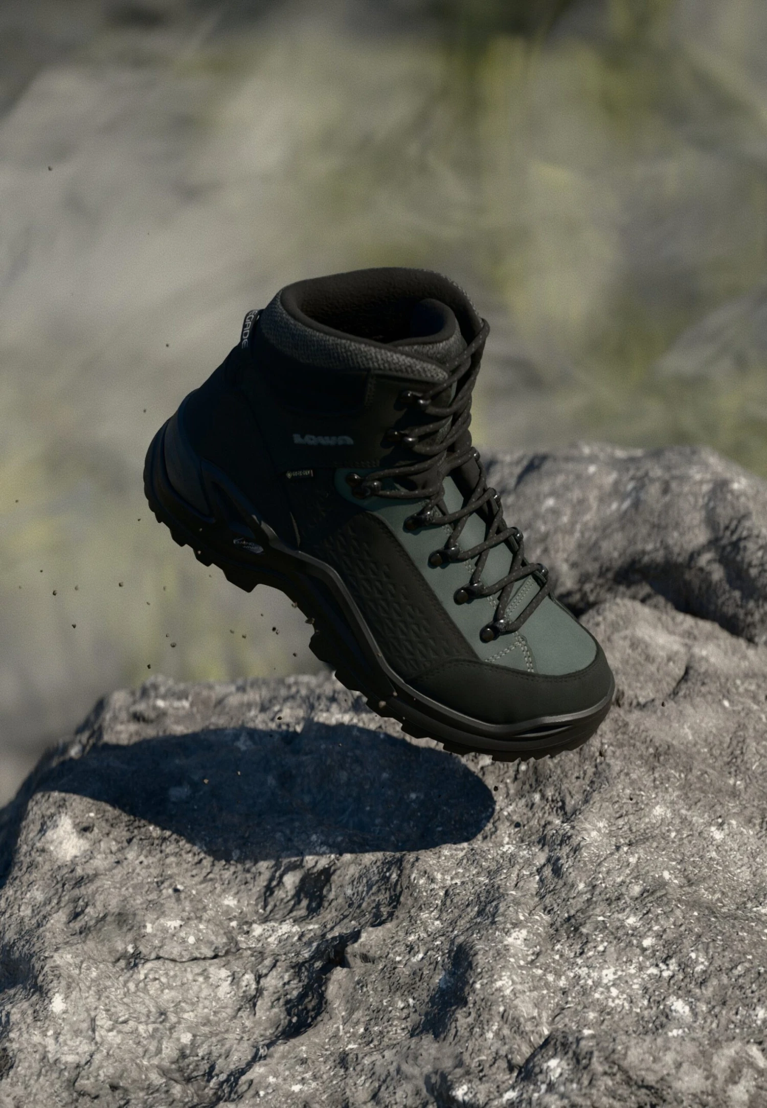 Lowa RENEGADE WARM GTX MID - Winter Boots - Schwarz/grau 3 Lowa RENEGADE WARM GTX MID - Winter Boots - Schwarz/grau