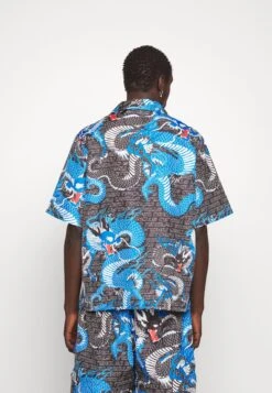 Unisex - Button-Down Blouse - Blue/Black -Stock X 3d5e35c7ddc745ba8379626b9c9b9ed0