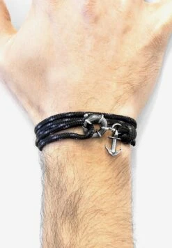 Anchor & Crew Clyde Anchor - Bracelet - Black