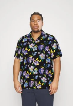 BRAVE SOUL Shirt - Black/Multi Clour Print