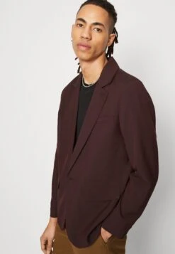 WEEKDAY Olle - Blazer Jacket - Dark Brown -Stock X 3e33ee3debe24a2a94ebc22274504e65